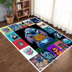 Disney Lilo  Stitch Movies Walt Bedroom Living Room Rug