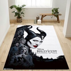 Disney Maleficent Bedroom Rug  Custom Size And Printing