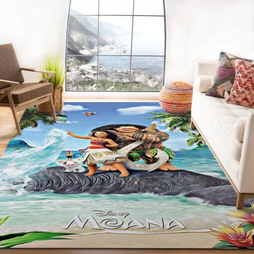 Disney Moana High Five Rug  Custom Size And Printing