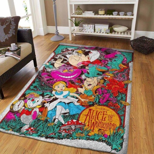 Disney Movie Alice In Wonderland Area Rug