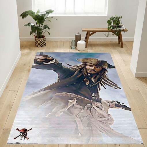 Disney Pirates Of The Caribbean Rug  Custom Size And Printing