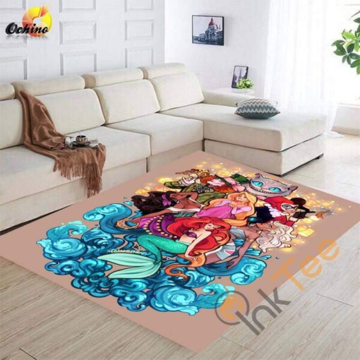 Disney Princess Movies Carpet Bedroom Lover Comfortable Soft Gift For Family Rug