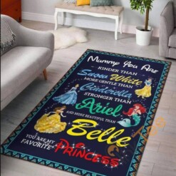 Disney Princess Movies Cinderella Living Room Bedroom Floor Rug