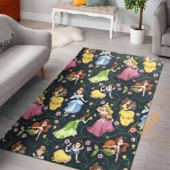 Disney Princess Movies For Living Room Bedroom Lover Rug