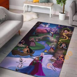Disney Princess Movies Room Decor Living Bedroom Floor Rug