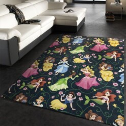 Disney Princess Rug  Custom Size And Printing