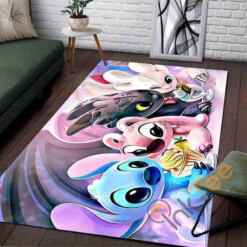 Disney Stitch Family Area Rug