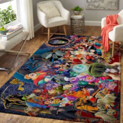 Disney Villains Characters Area Rug