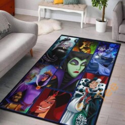 Disney Villains Evil Character Room Decoration Bedroom Gift For Lover Rug