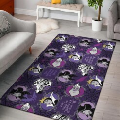 Disney Villains Purple Area Rug