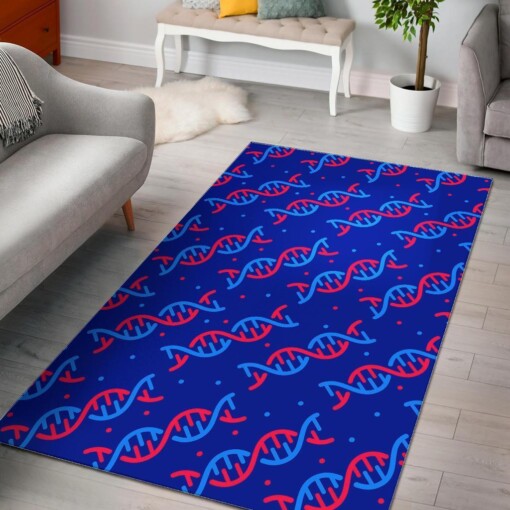 Dna Pattern Print Area Limited Edition Rug