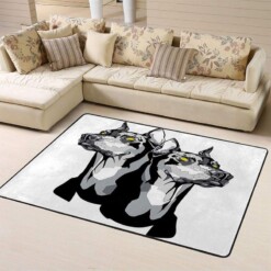 Doberman Portrait Limited Edition Rug