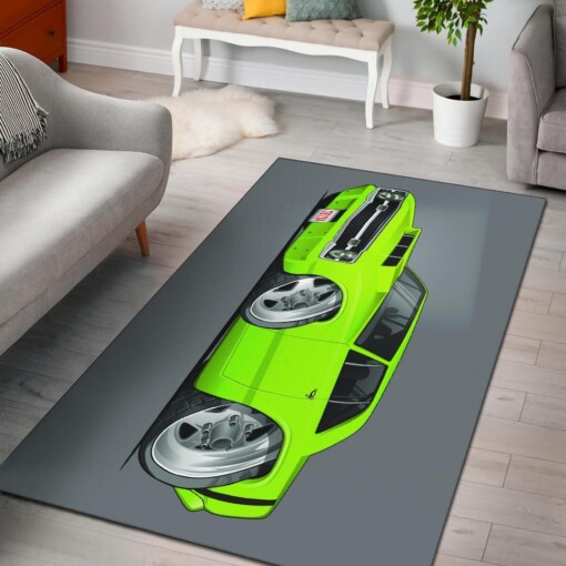 Dodge Dart Car Art Area Rug