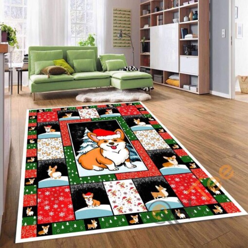 Dog 3d Christmas Cute To Decor Living Room Animal Kitchen Bedroom Rug