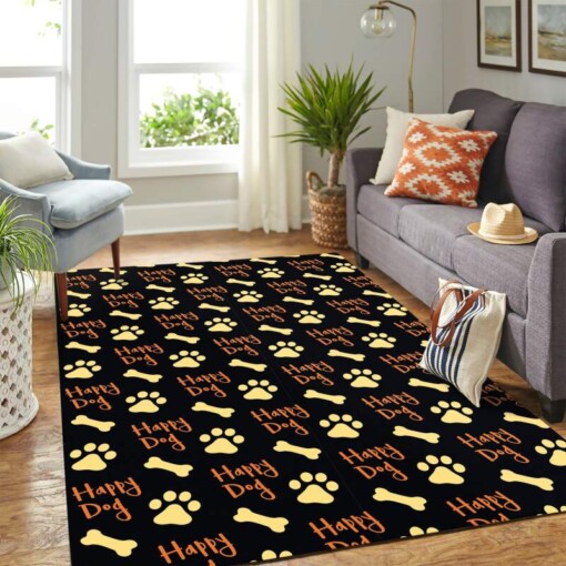 Dog Foot Print Carpet Rug