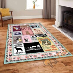 Dog Love Is Being Owned By A French Bulldog Frenchie Mom Living Room Bedroom Gift For Animal Lovers Rug