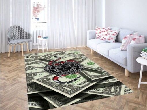 Dollar Wallpaper Living Room Modern Carpet Rug