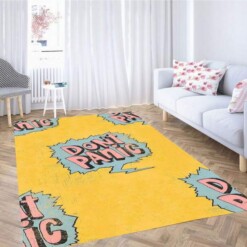 Don T Panic Wallpaper Carpet Rug