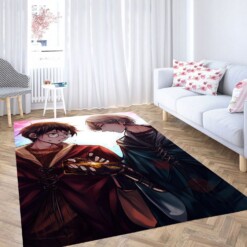 Draco And Harry Potter Anime Syle Carpet Rug