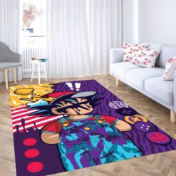 Dragon Ball Z Pop Art Wallpaper Carpet Rug