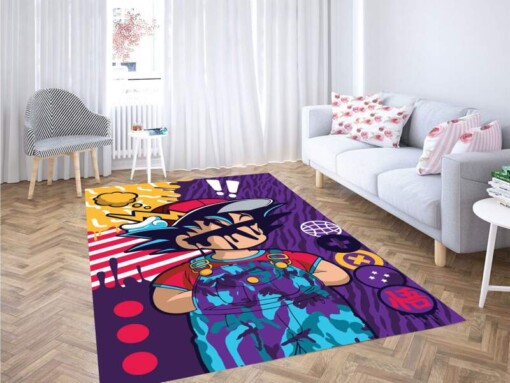 Dragon Ball Z Pop Art Wallpaper Carpet Rug