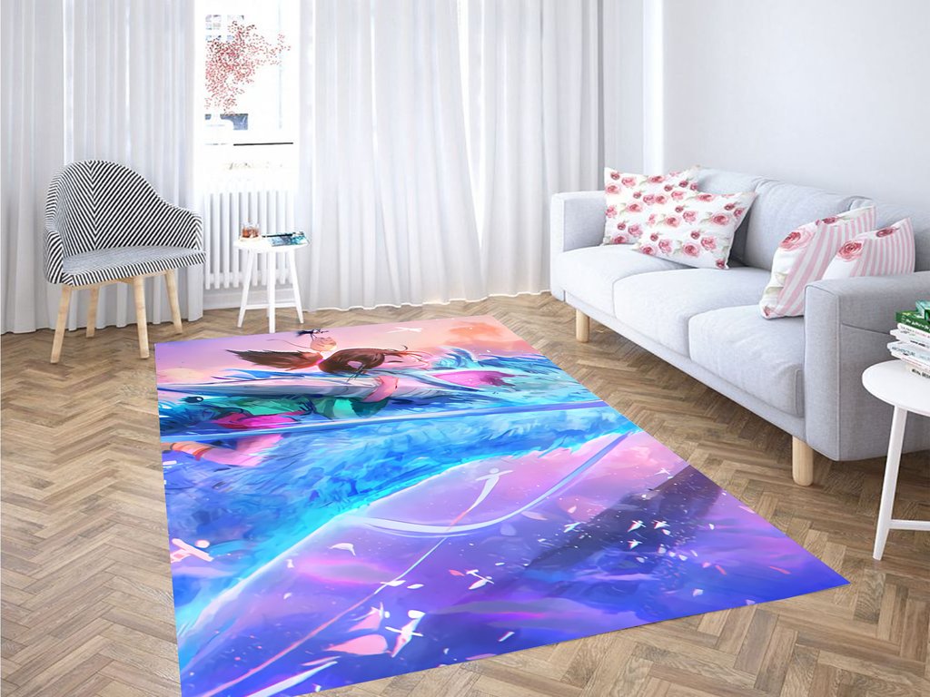 Dragon Chihiro Spirited Away Living Room Modern Carpet Rug