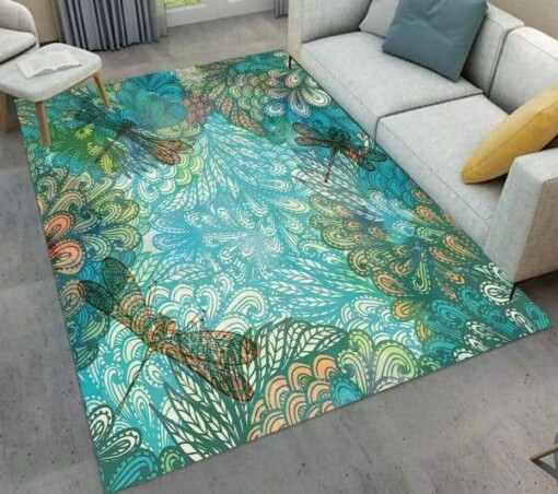 Dragonfly Peacock Limited Edition Rug