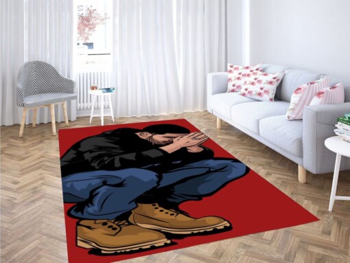 Drake Cartoon Living Room Modern Carpet Rug