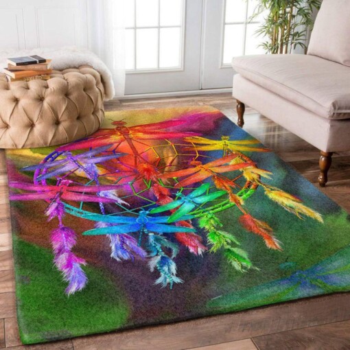 Dreamcatcher Dragonfly Rectangle Limited Edition Rug