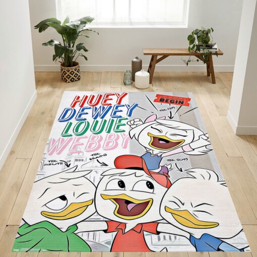 Ducktales Characters Rug  Custom Size And Printing