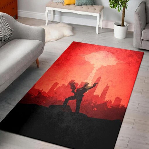 Duke Nukem Rug  Custom Size And Printing