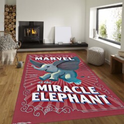 Dumbo Cartoon Rug  Custom Size And Printing