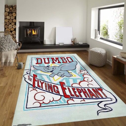 Dumbo Circus Rug Custom Size And Printing