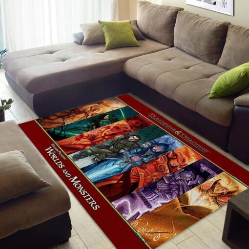 Dungeons And Dragons Worlds And Monsters Area Rug