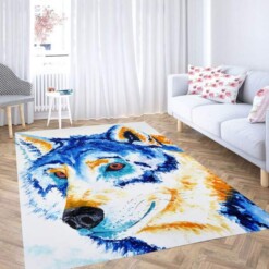 Duo Tune Wolf Carpet Rug