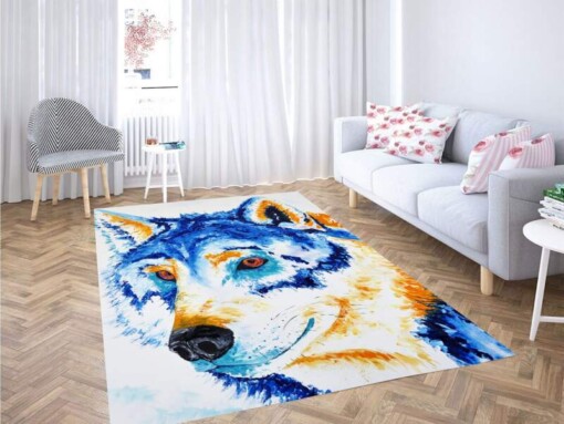 Duo Tune Wolf Carpet Rug