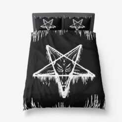 Satanic Melting Pentagram 3 Piece Duvet Set