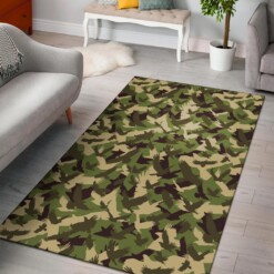 Eagle Camo Pattern Print Area Limited Edition Rug