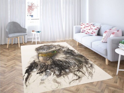 Eagle Painting Living Room Modern Carpet Rug