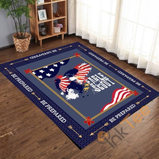 Eagle Scout American Flag Of The United States Bedroom Living Room Rug