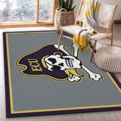 East Carolina Pirates Rug  Custom Size And Printing