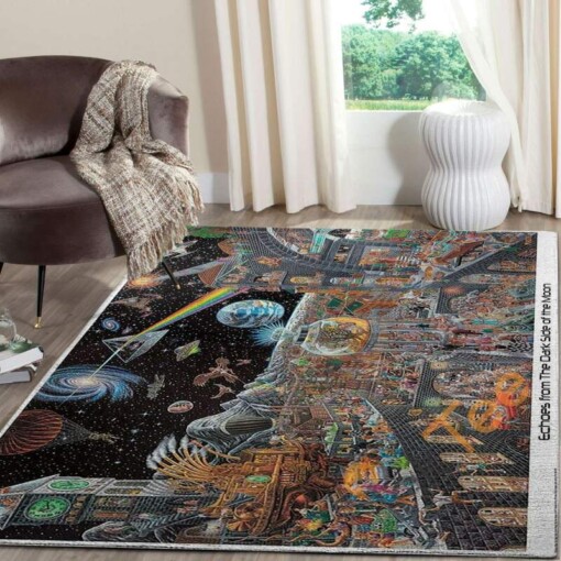 Echoes From The Darkside Of The Moon Tom Masse Rug