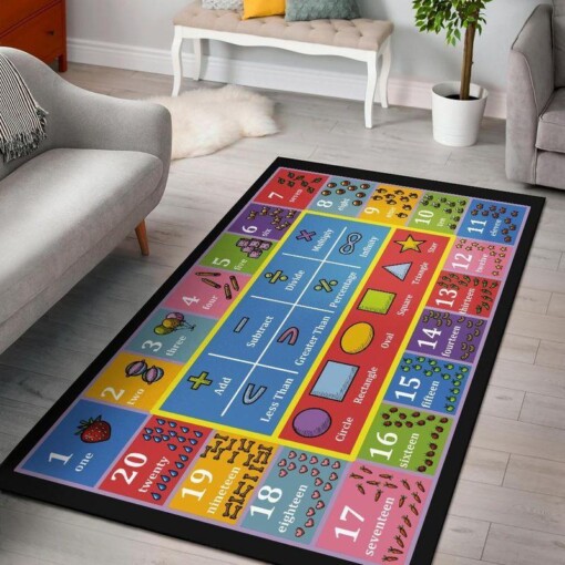 Educational Counting Area Rug