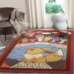 Eevee Evolution Area Rug