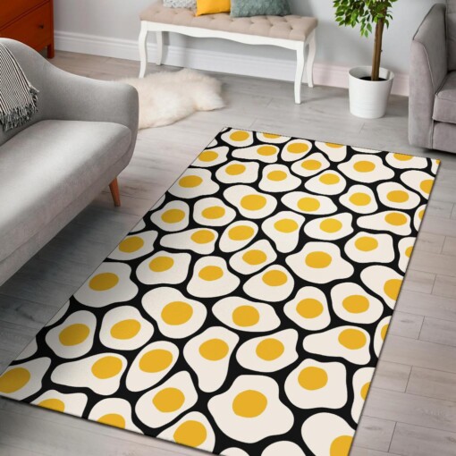 Egg Fried Pattern Area Rug