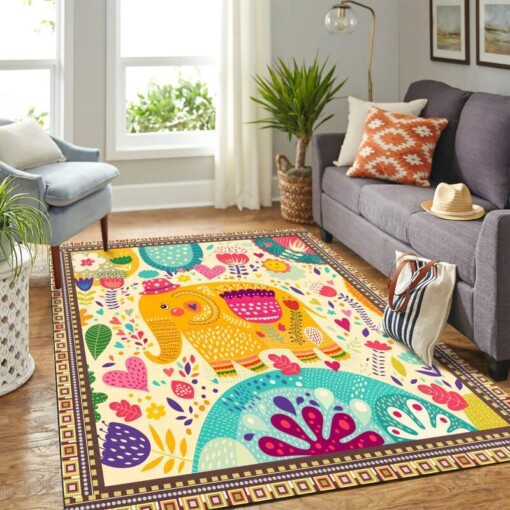 Elephant Art Mk Carpet Area Rug