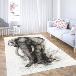 Elephant Spark Living Room Modern Carpet Rug