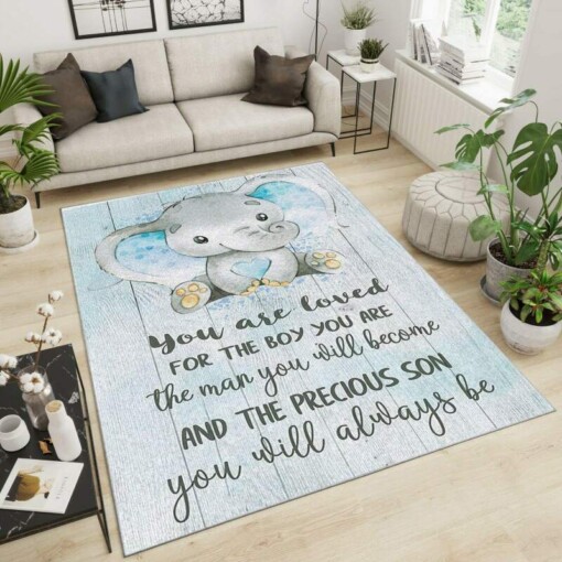 Elephants Area Rug