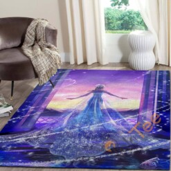 Elsa In Disney Princess Family Living Room Custom Lover Movies Rug