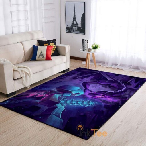 Epic Minecraft The End Area Rug